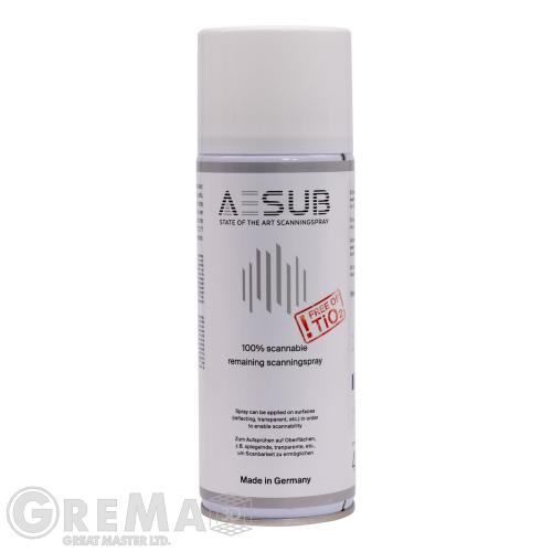 Preparing 3D printing and scanning AESUB white spray for 3D scanning